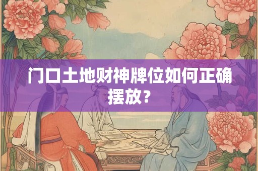 门口土地财神牌位如何正确摆放？
