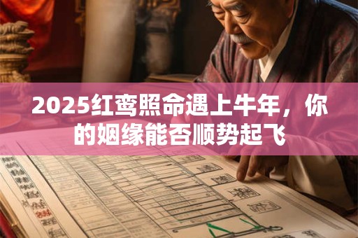 2025红鸾照命遇上牛年，你的姻缘能否顺势起飞