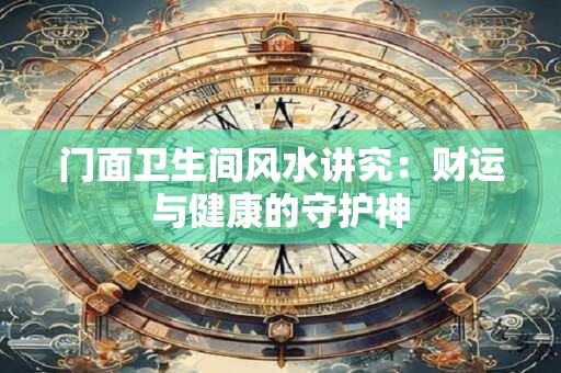 门面卫生间风水讲究：财运与健康的守护神