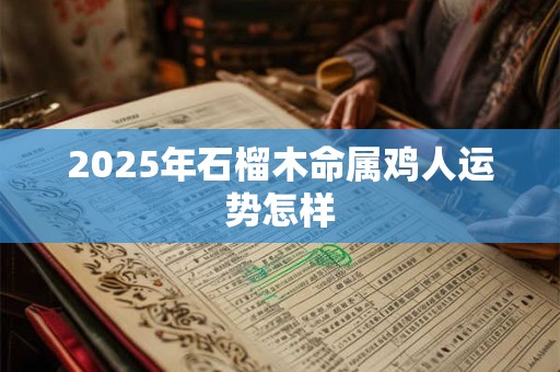 2025年石榴木命属鸡人运势怎样