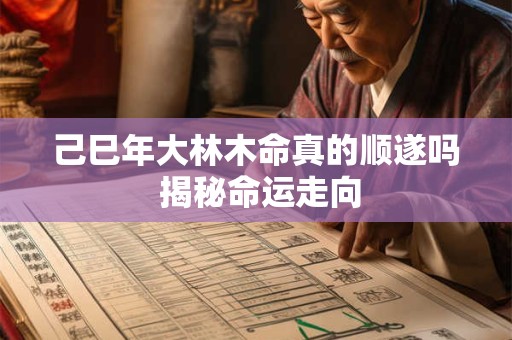 己巳年大林木命真的顺遂吗 揭秘命运走向