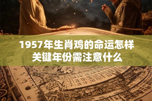 1957年生肖鸡的命运怎样 关键年份需注意什么