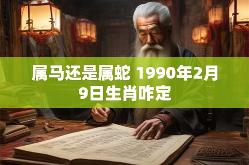 属马还是属蛇 1990年2月9日生肖咋定
