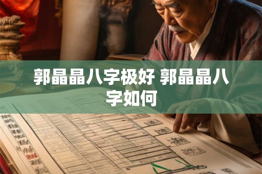 郭晶晶八字极好 郭晶晶八字如何