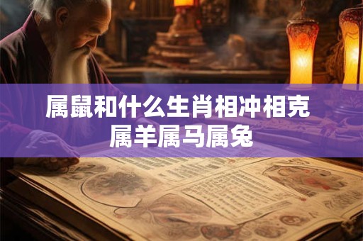 属鼠和什么生肖相冲相克 属羊属马属兔