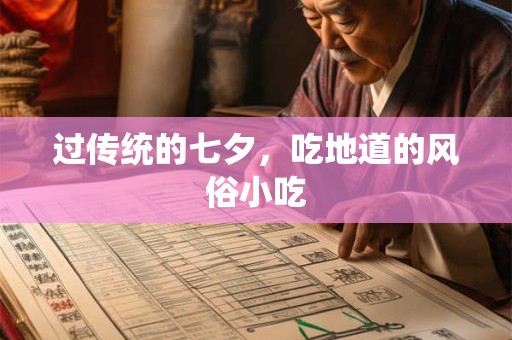 过传统的七夕，吃地道的风俗小吃