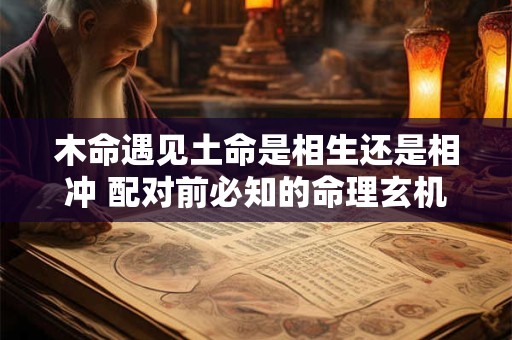木命遇见土命是相生还是相冲 配对前必知的命理玄机