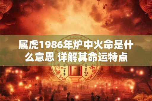 属虎1986年炉中火命是什么意思 详解其命运特点