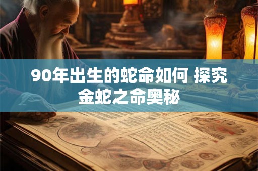 90年出生的蛇命如何 探究金蛇之命奥秘