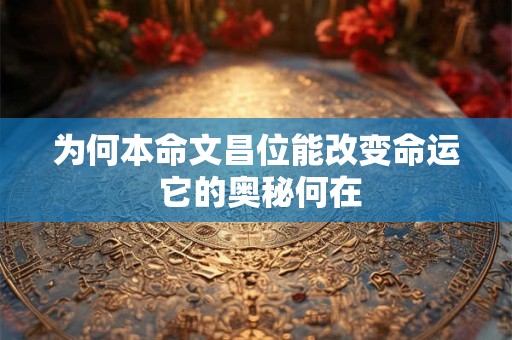 为何本命文昌位能改变命运 它的奥秘何在