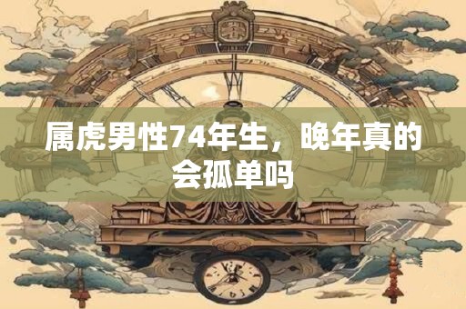 属虎男性74年生，晚年真的会孤单吗