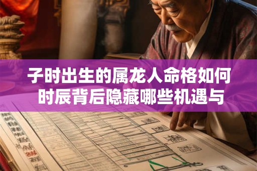 子时出生的属龙人命格如何 时辰背后隐藏哪些机遇与挑战