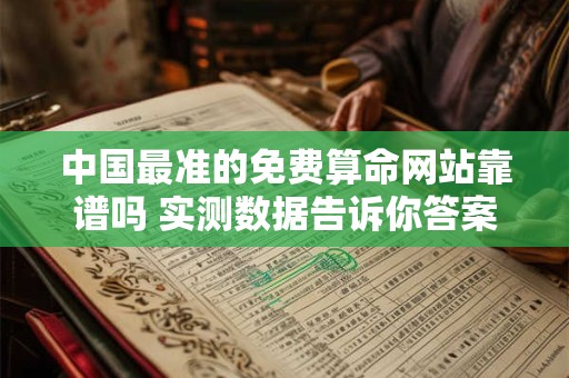 中国最准的免费算命网站靠谱吗 实测数据告诉你答案