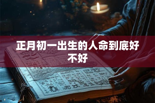 正月初一出生的人命到底好不好