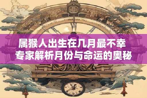 属猴人出生在几月最不幸 专家解析月份与命运的奥秘