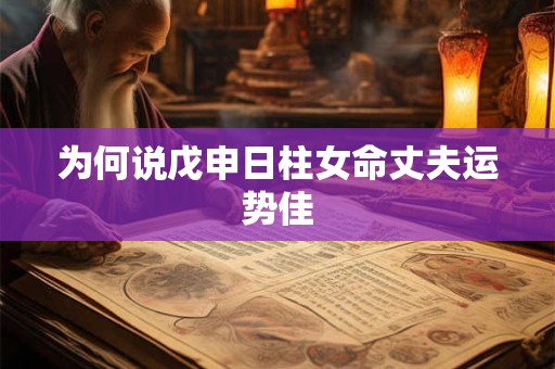 为何说戊申日柱女命丈夫运势佳