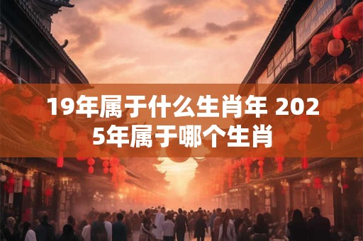 19年属于什么生肖年 2025年属于哪个生肖