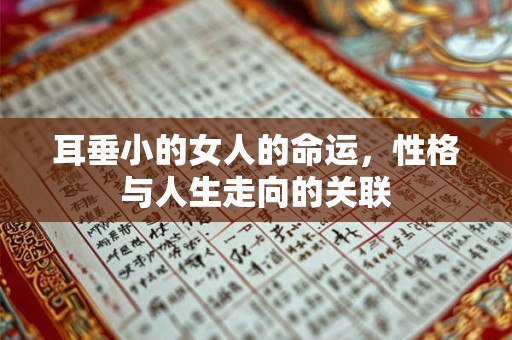 耳垂小的女人的命运，性格与人生走向的关联