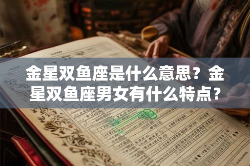 金星双鱼座是什么意思？金星双鱼座男女有什么特点？