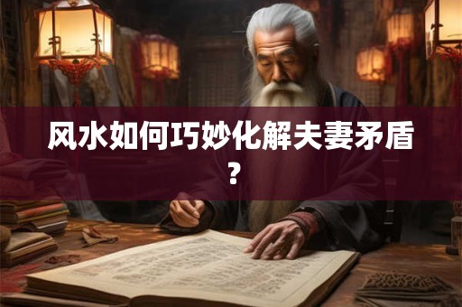 风水如何巧妙化解夫妻矛盾？