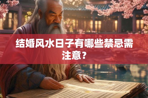 结婚风水日子有哪些禁忌需注意？