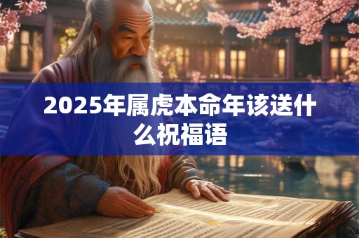 2025年属虎本命年该送什么祝福语