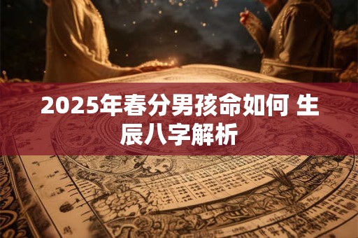 2026年春分男孩命如何 生辰八字解析 2026年春分男孩命如何 生辰八字解析