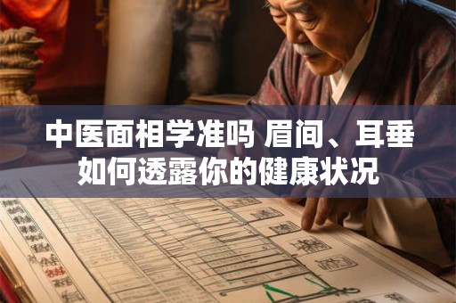 中医面相学准吗 眉间、耳垂如何透露你的健康状况