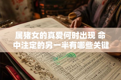 属猪女的真爱何时出现 命中注定的另一半有哪些关键特征