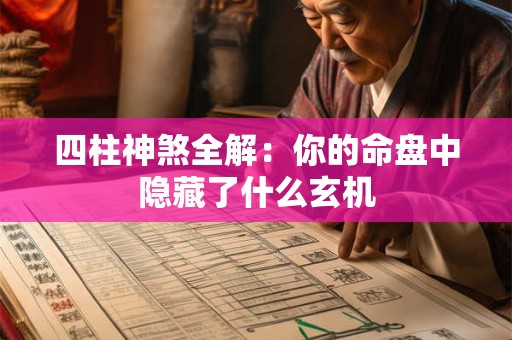 四柱神煞全解：你的命盘中隐藏了什么玄机