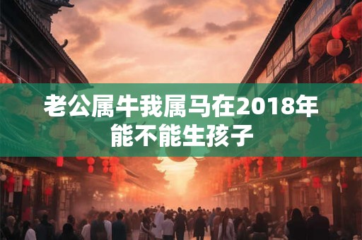老公属牛我属马在2018年能不能生孩子