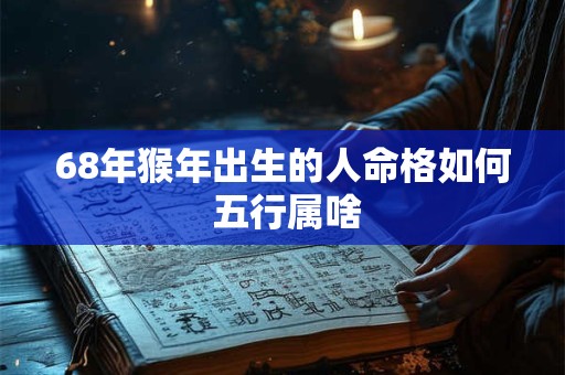 68年猴年出生的人命格如何 五行属啥