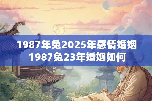 1987年兔2025年感情婚姻 1987兔23年婚姻如何 1987年兔2025年感情婚姻 1987兔23年婚姻如何