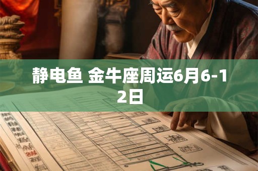 静电鱼 金牛座周运6月6-12日