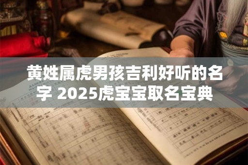 黄姓属虎男孩吉利好听的名字 2025虎宝宝取名宝典