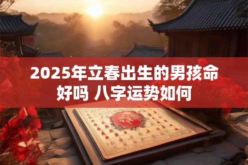 2025年立春出生的男孩命好吗 八字运势如何