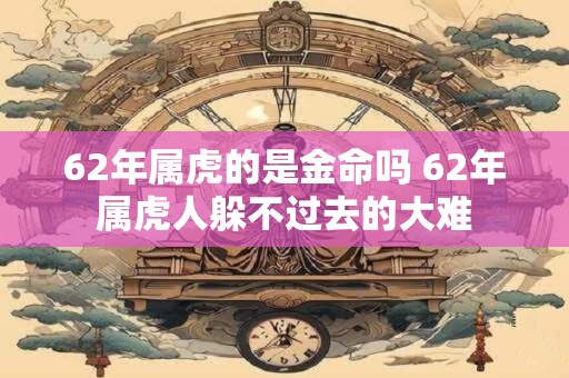 62年属虎的是金命吗 62年属虎人躲不过去的大难