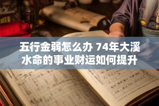 五行金弱怎么办 74年大溪水命的事业财运如何提升