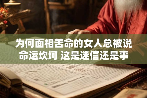 为何面相苦命的女人总被说命运坎坷 这是迷信还是事实