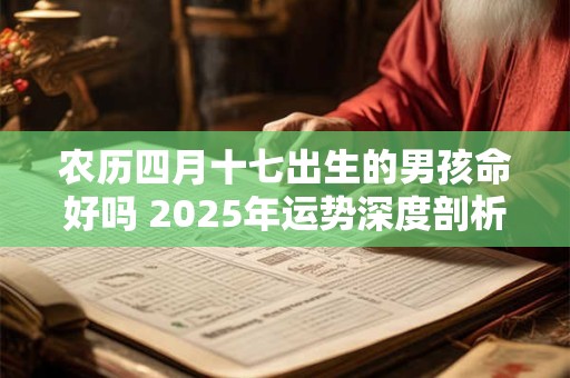 农历四月十七出生的男孩命好吗 2025年运势深度剖析