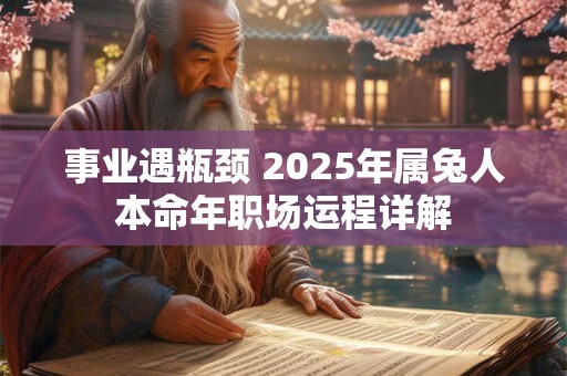 事业遇瓶颈 2025年属兔人本命年职场运程详解