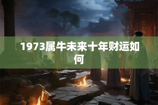 1973属牛未来十年财运如何