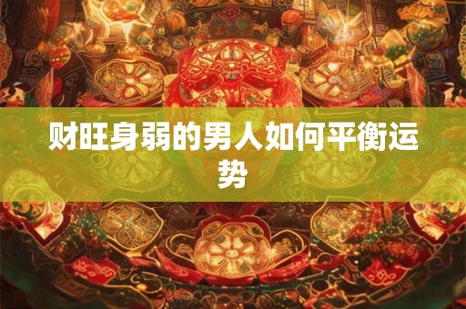 财旺身弱的男人如何平衡运势