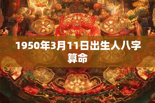 1950年3月11日出生人八字算命