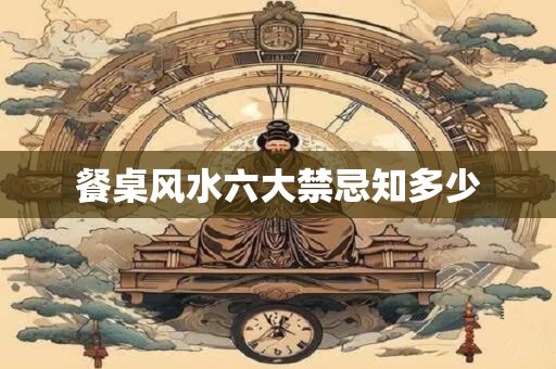 餐桌风水六大禁忌知多少