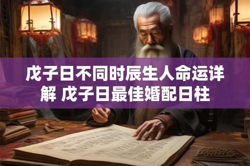 戊子日不同时辰生人命运详解 戊子日最佳婚配日柱