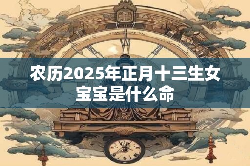 农历2025年正月十三生女宝宝是什么命