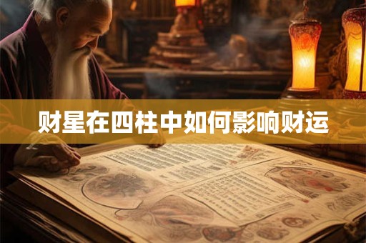 财星在四柱中如何影响财运