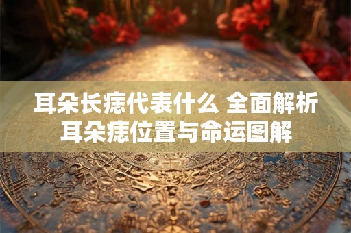 耳朵长痣代表什么 全面解析耳朵痣位置与命运图解
