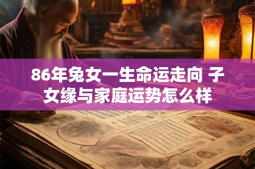 86年兔女一生命运走向 子女缘与家庭运势怎么样